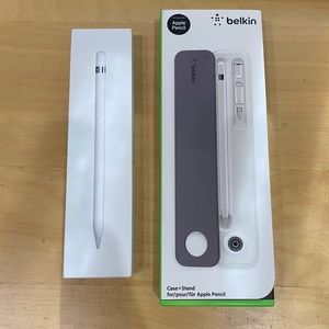 Apple Pencil 1st gen and Belkin pen case & stand
